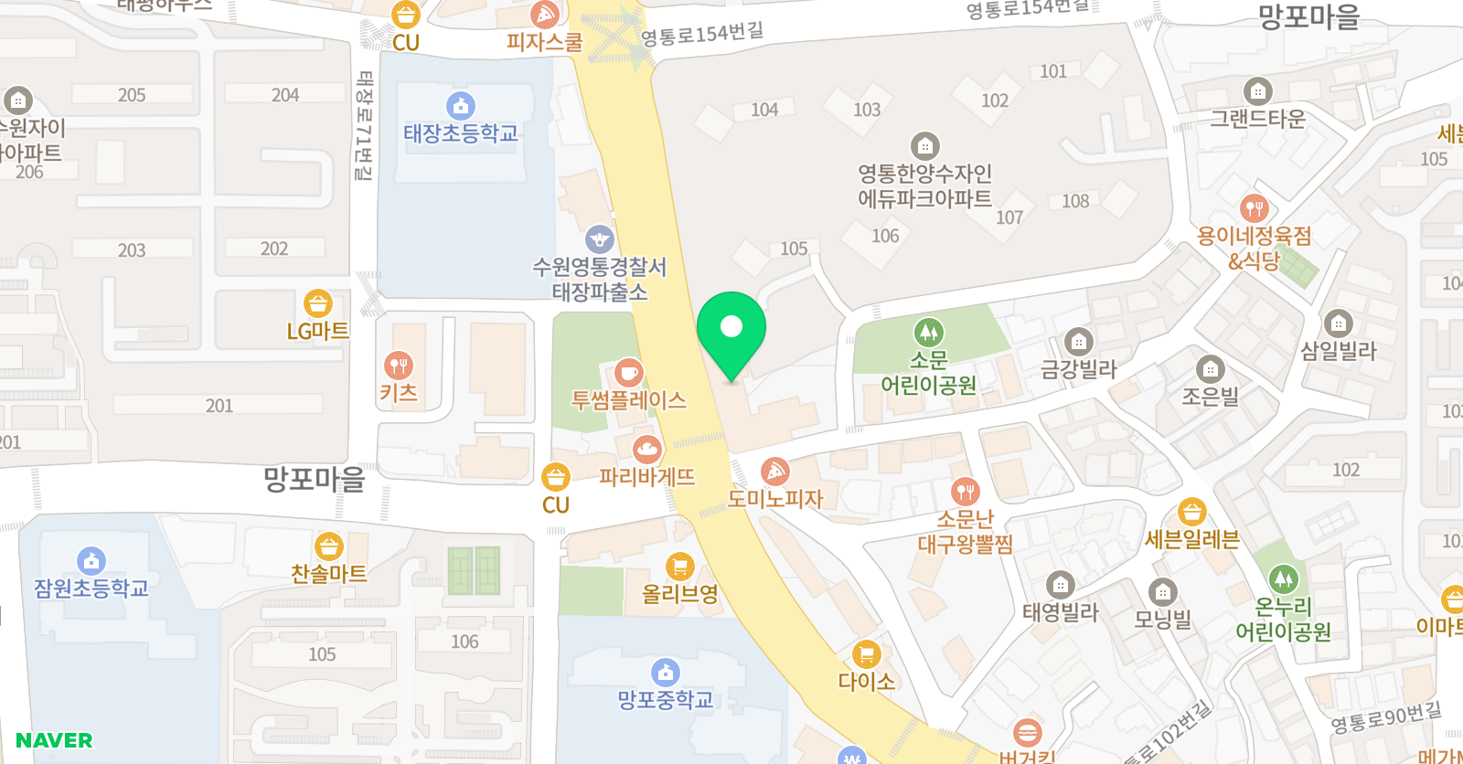 오엔아트 미술학원 위치