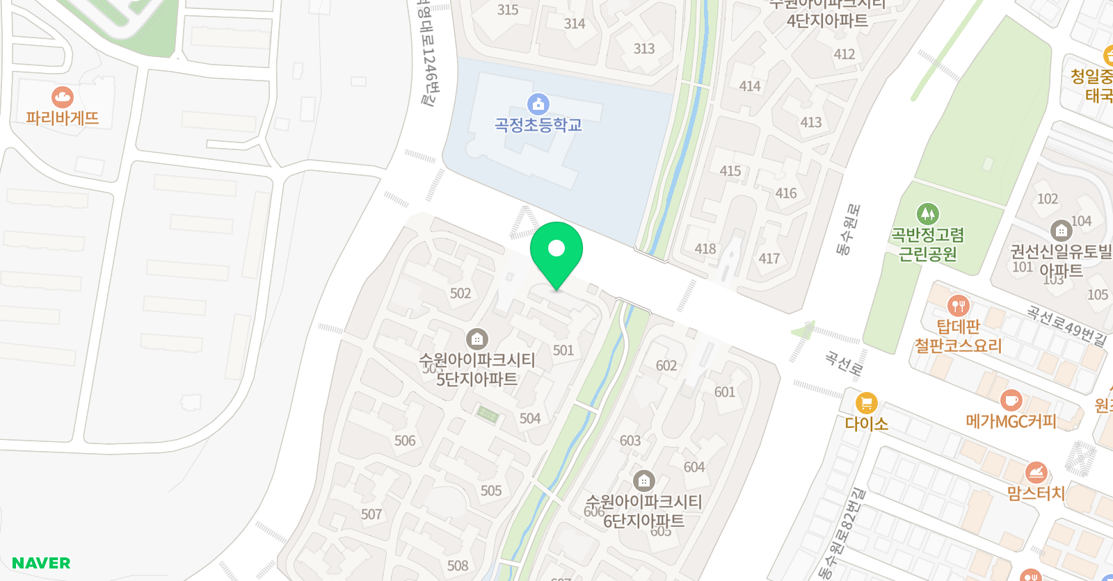 스마트해법수학 수원권선아이파크5단지점 위치