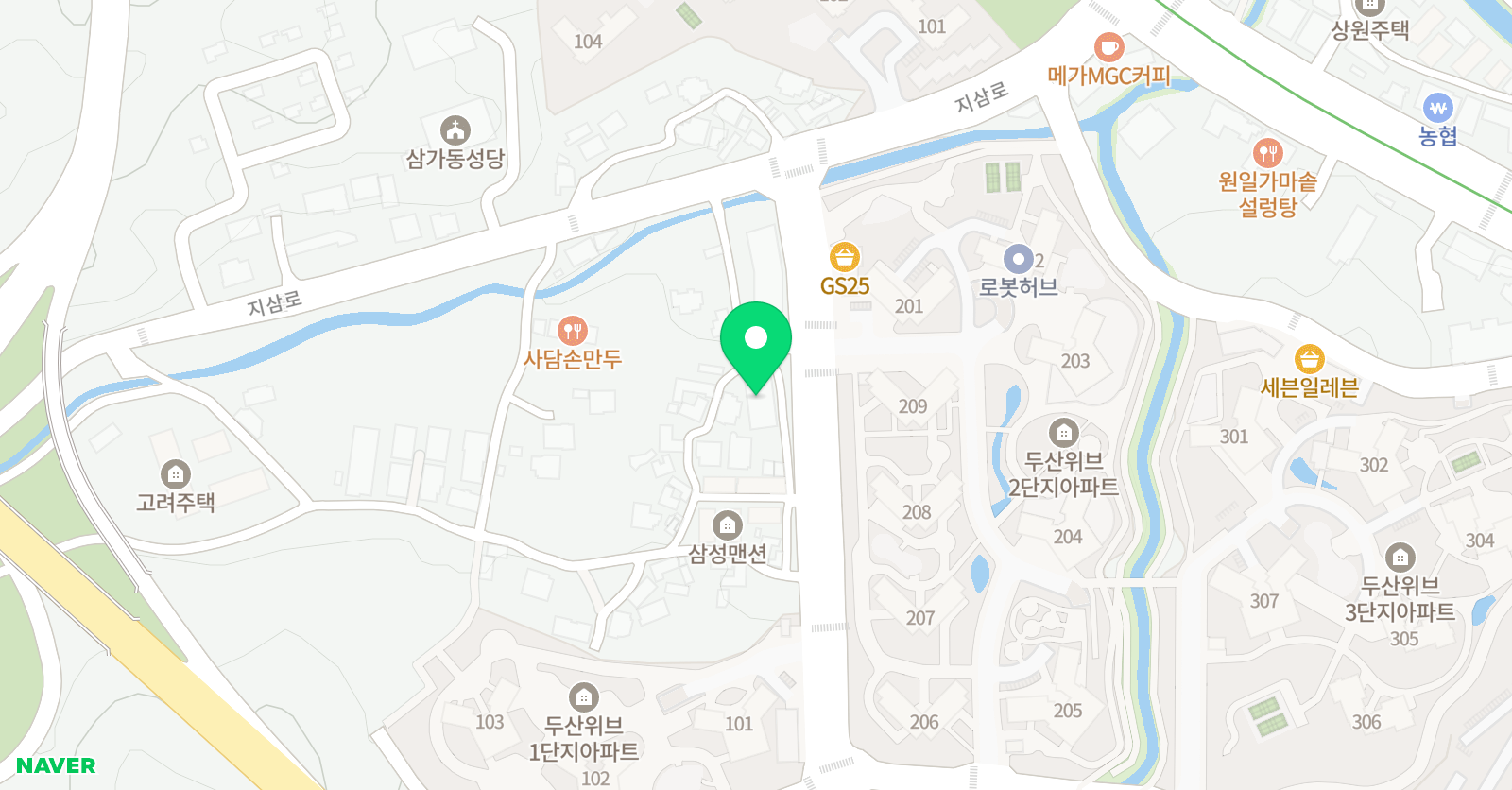 용인대석사 아이캔 태권도장 위치