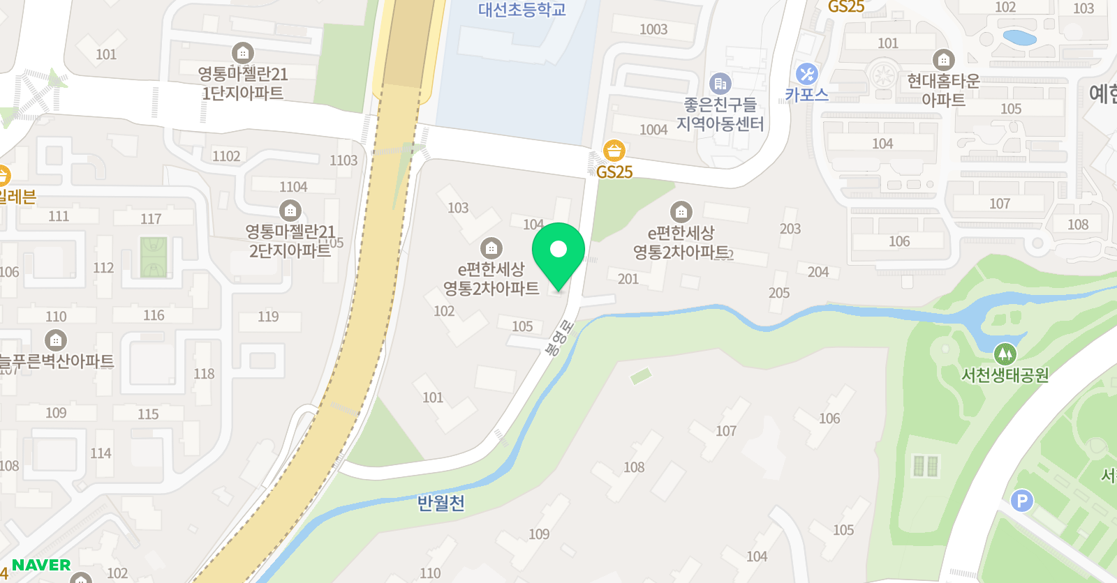 리드인 대선초점 위치
