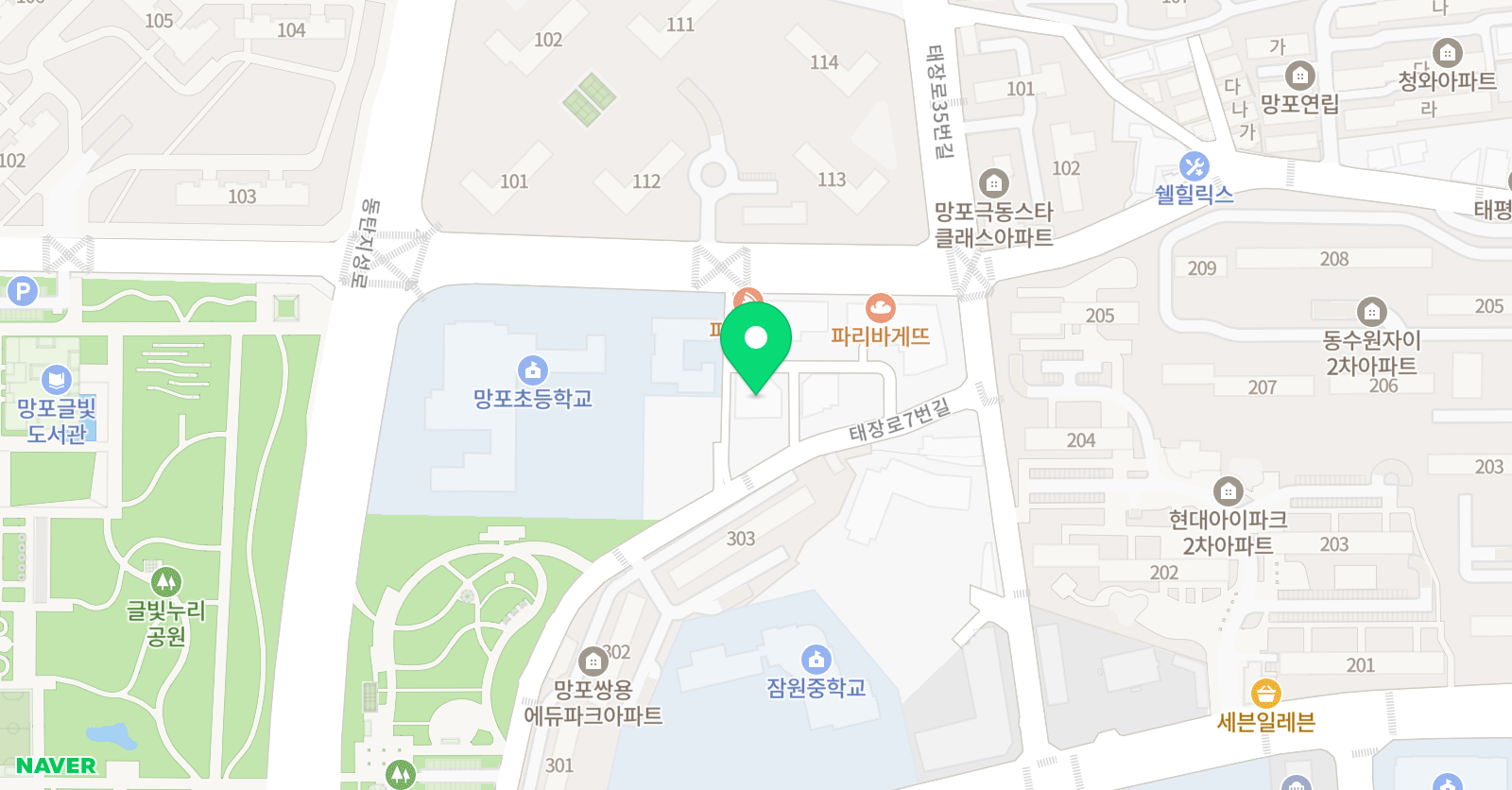 시매쓰 망포센터 위치