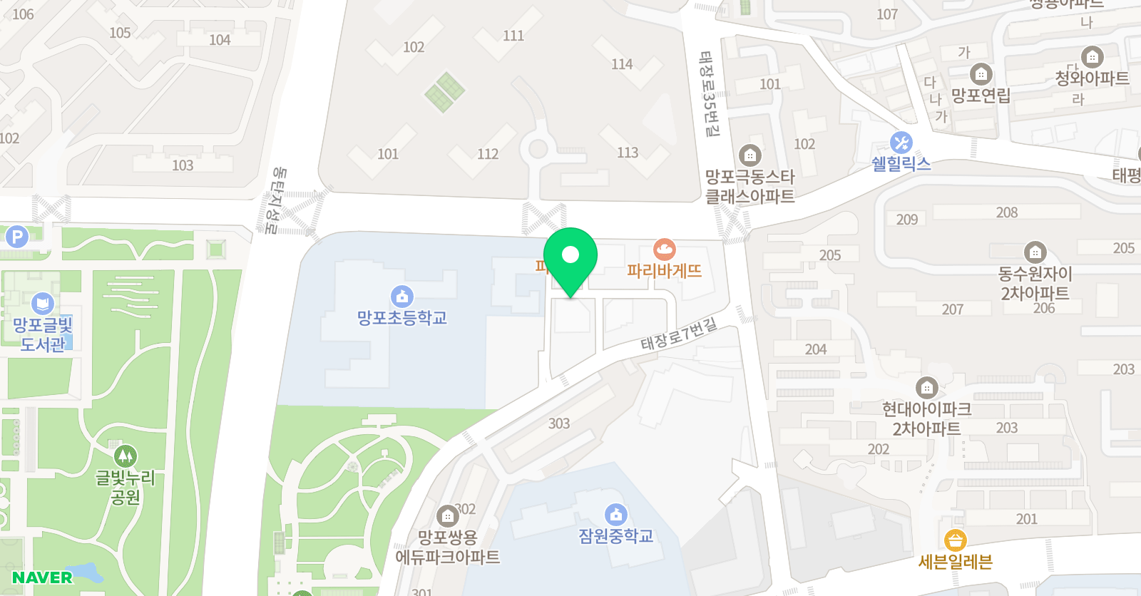 망포오민경 무용학원 위치