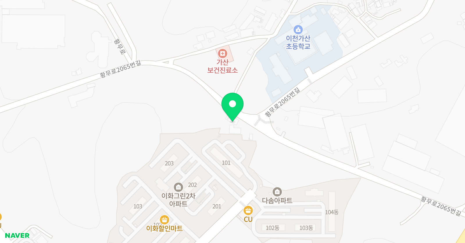 용인대백호 태권도 체육관 위치