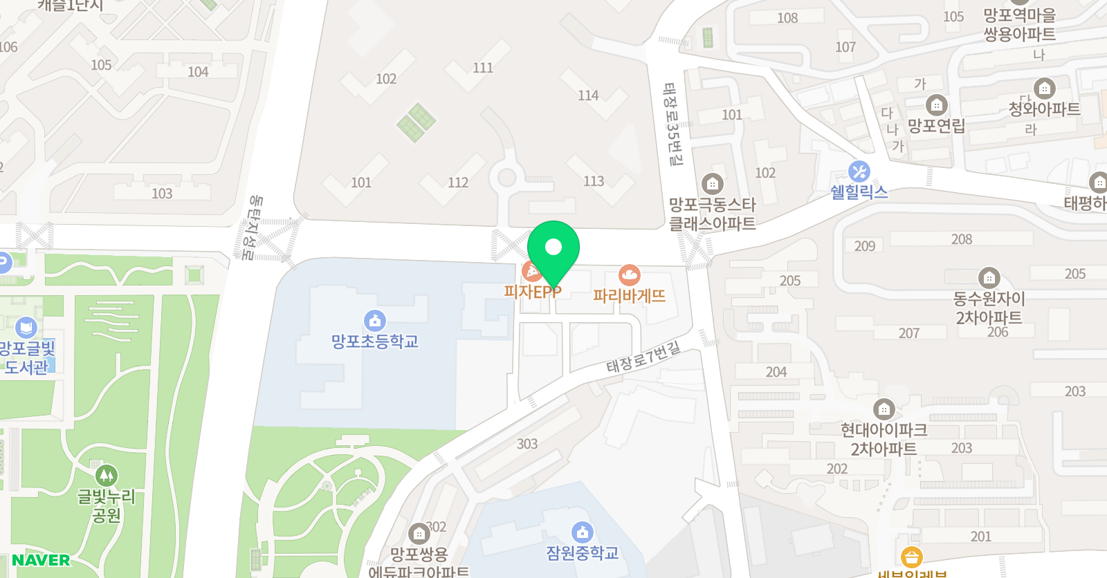 카라 음악학원 망포초점 위치