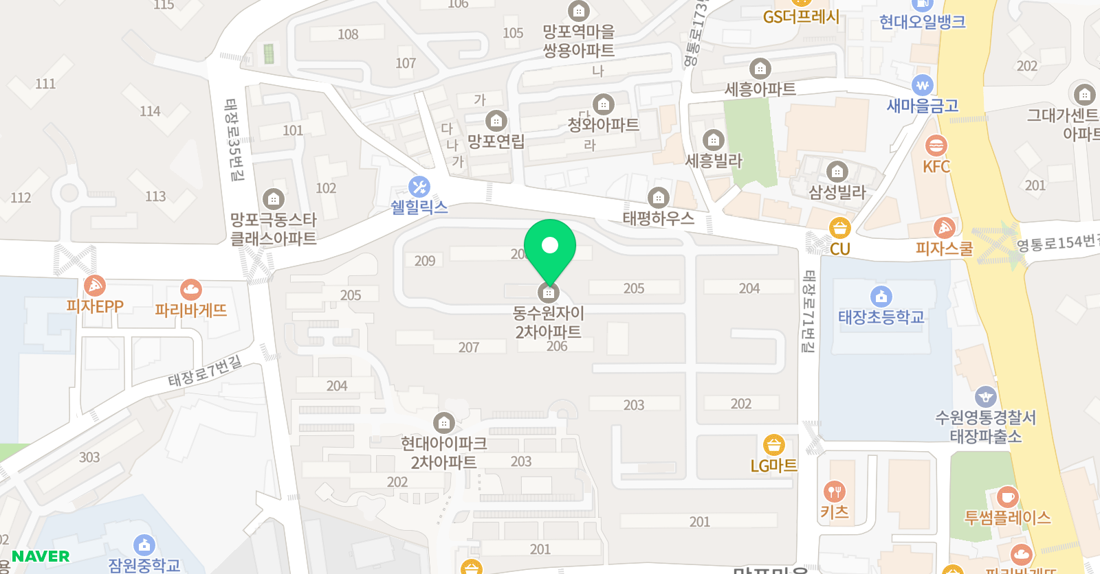스마트해법수학 동수원자이2차점 위치