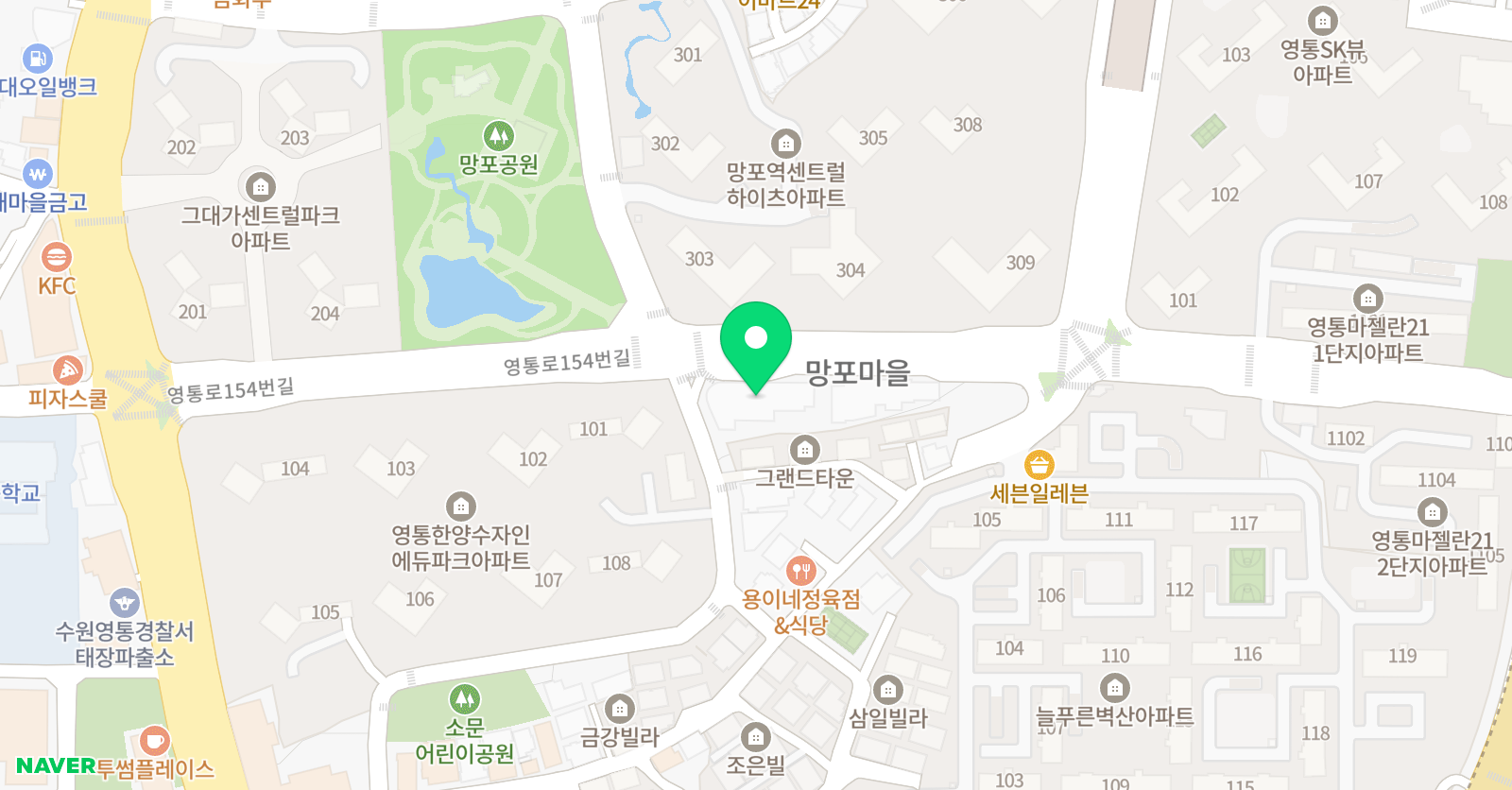 에이앤아이 영어 위치