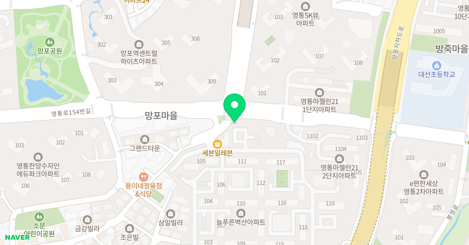 한우리 독서토론논술 망포 독서교실 위치