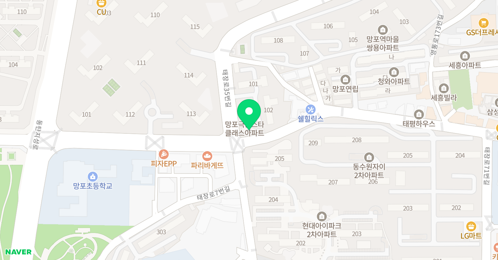 책나무 망포점 위치