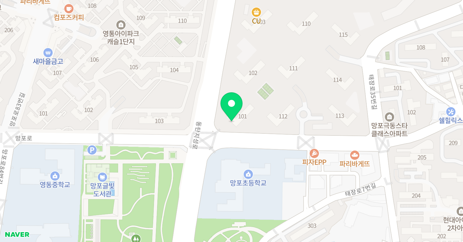 바른 수학 위치