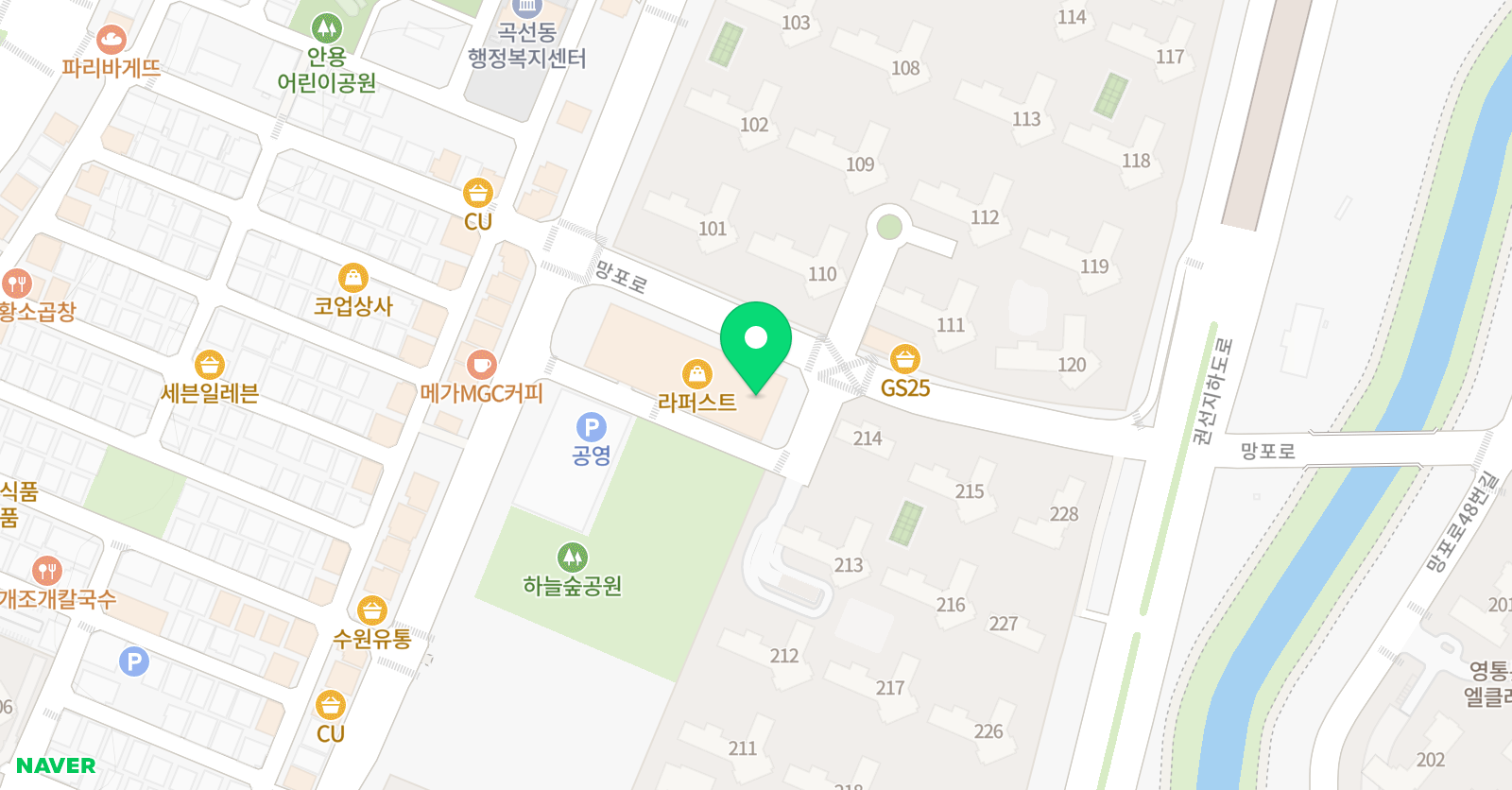 이음 수학학원 라퍼스트 아이작 위치