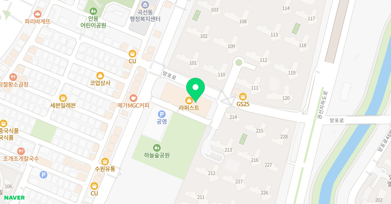 아이비 수학과학학원 라퍼스트 위치