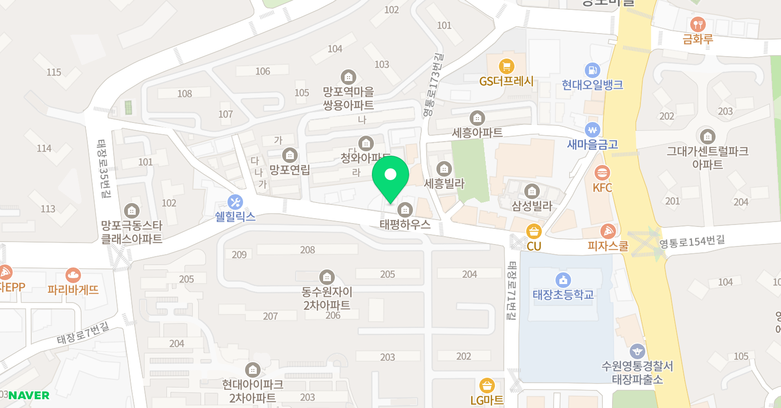 뉴턴 수학과학논술학원 위치