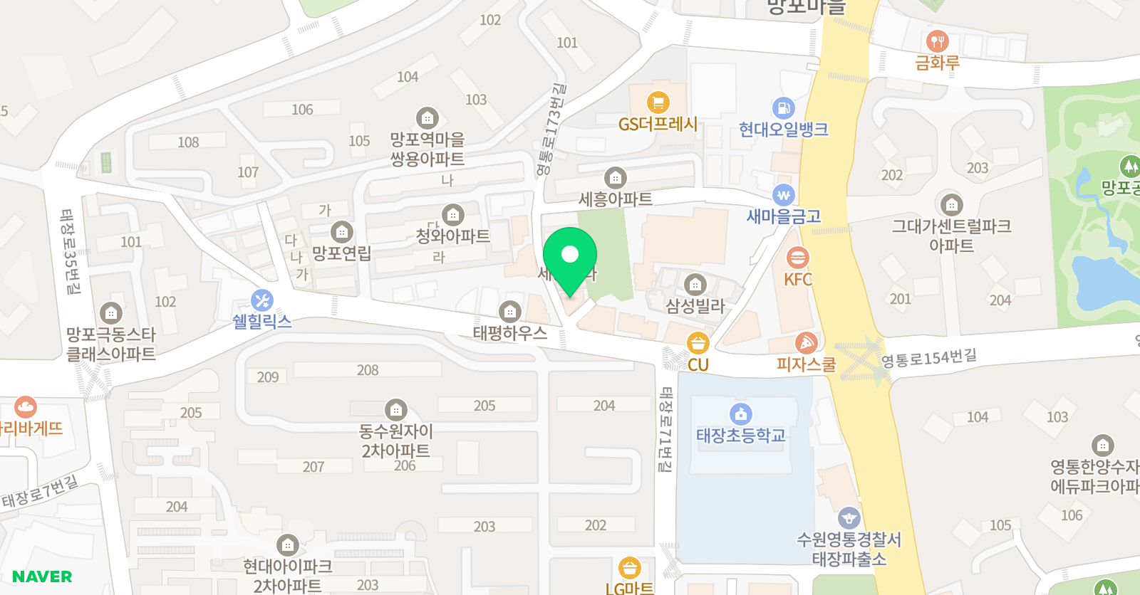 바른걸음 영어학원 위치