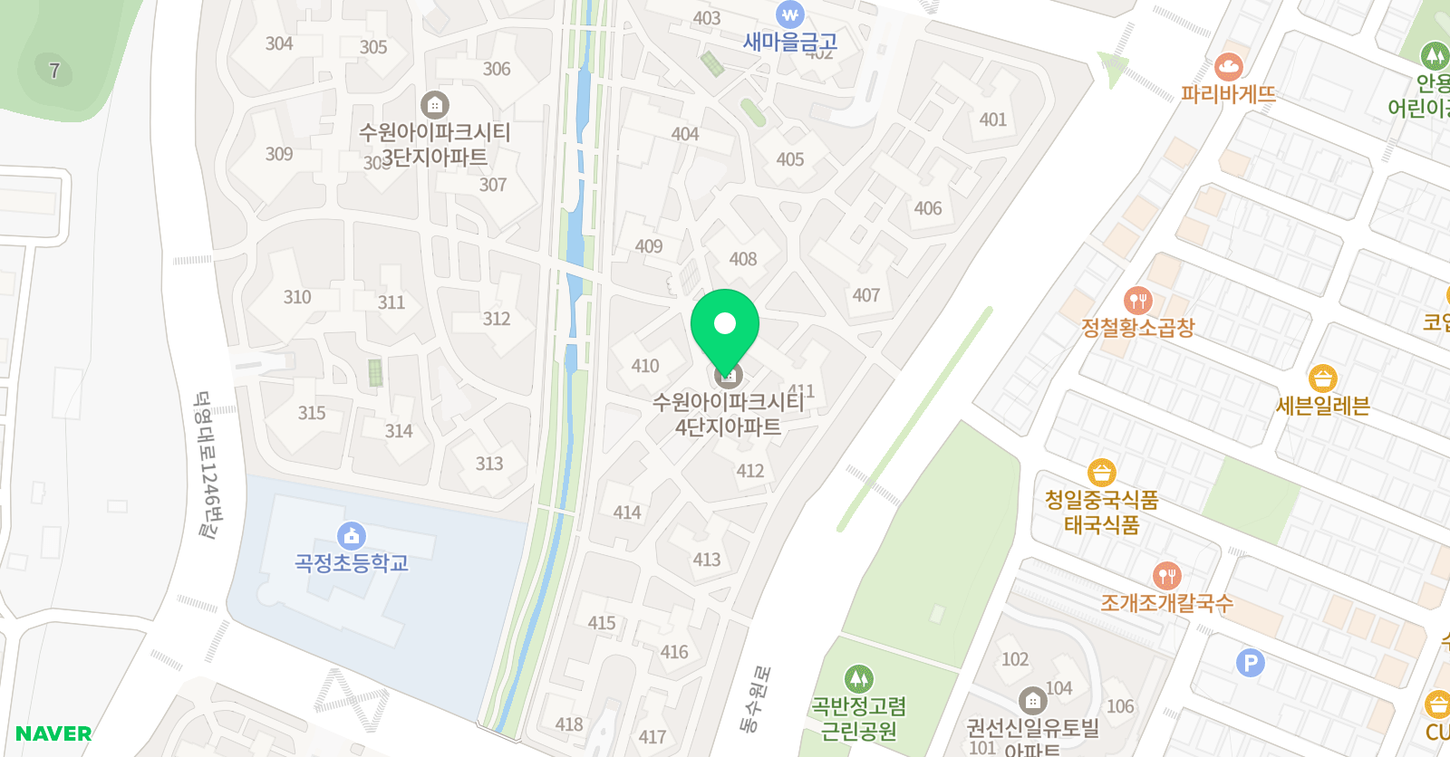 아소비 수원아이파크시티4단지점 위치