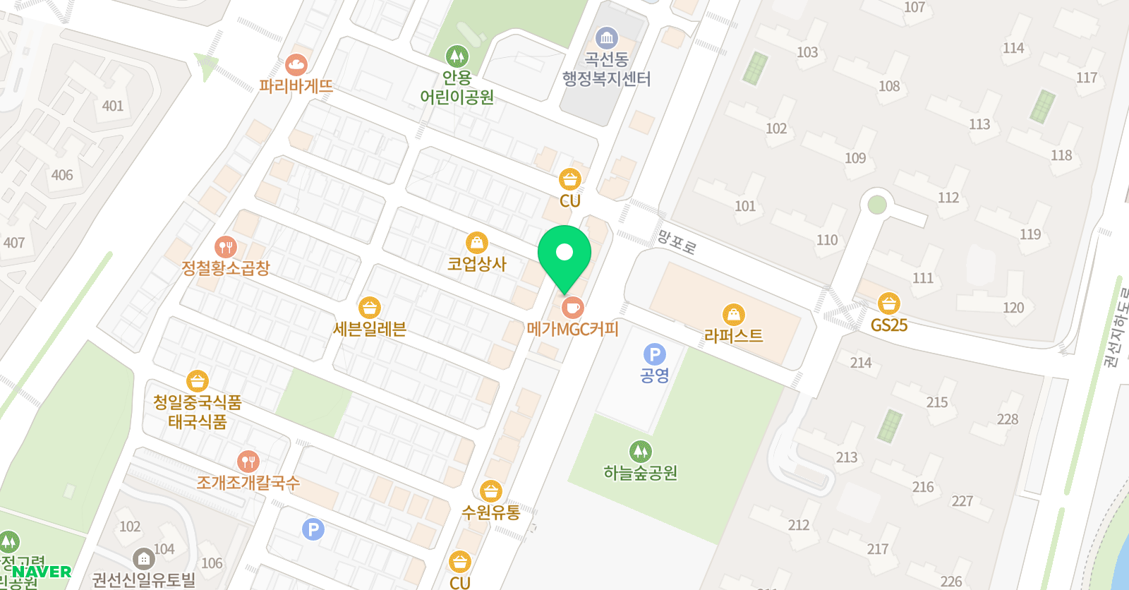 하늘발레스튜디오 위치
