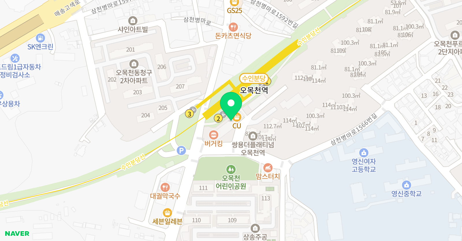 애슐리 영어학원 위치