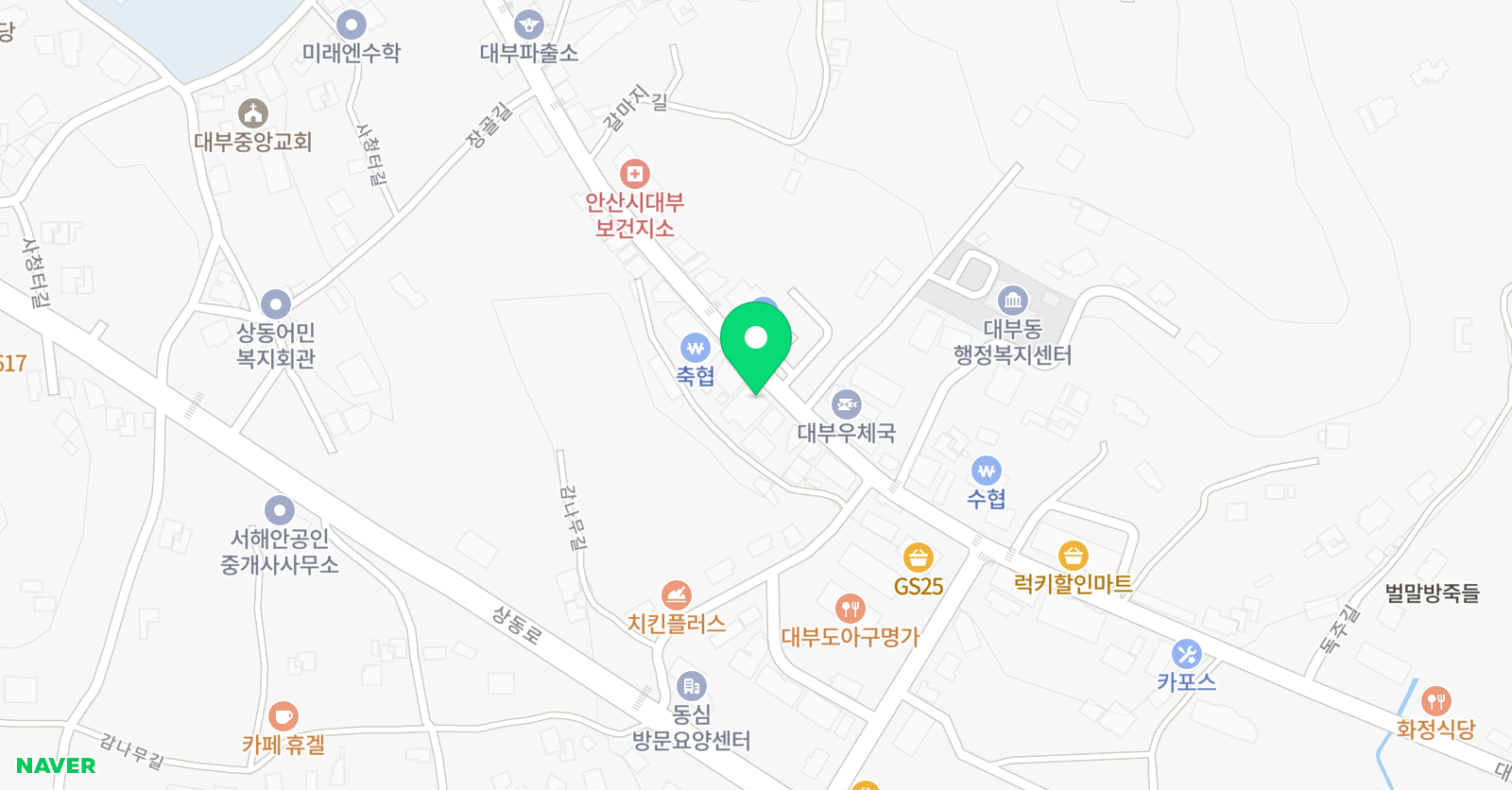 용인대석사 대부 태권도 위치