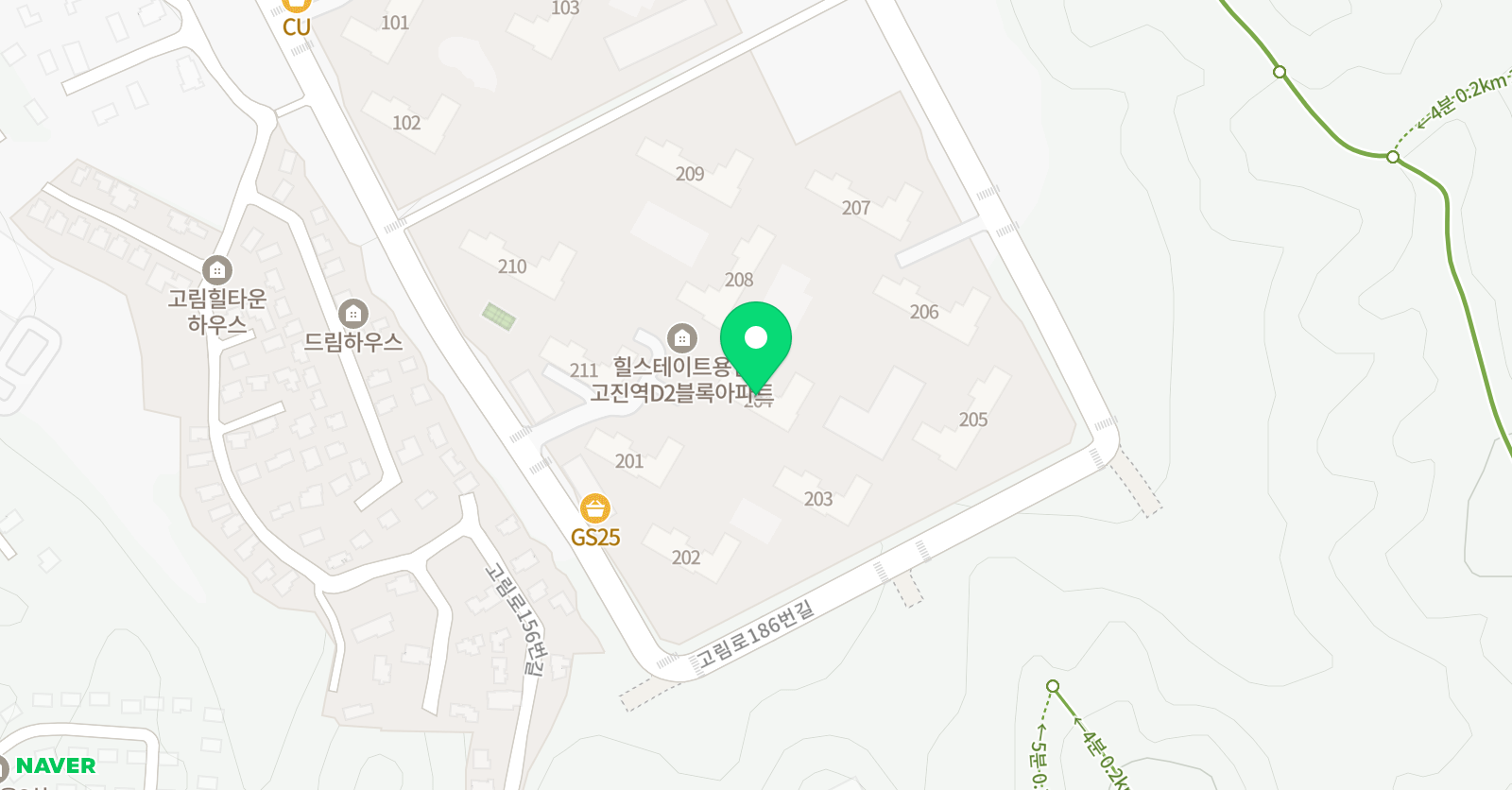 기탄사고력교실 고진역힐스테이트2단지점 위치