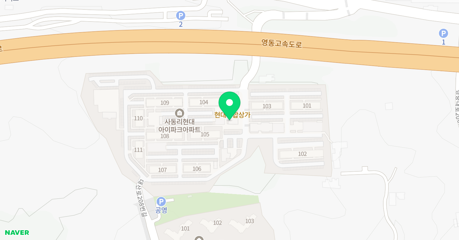 사동송암 태권도장 위치