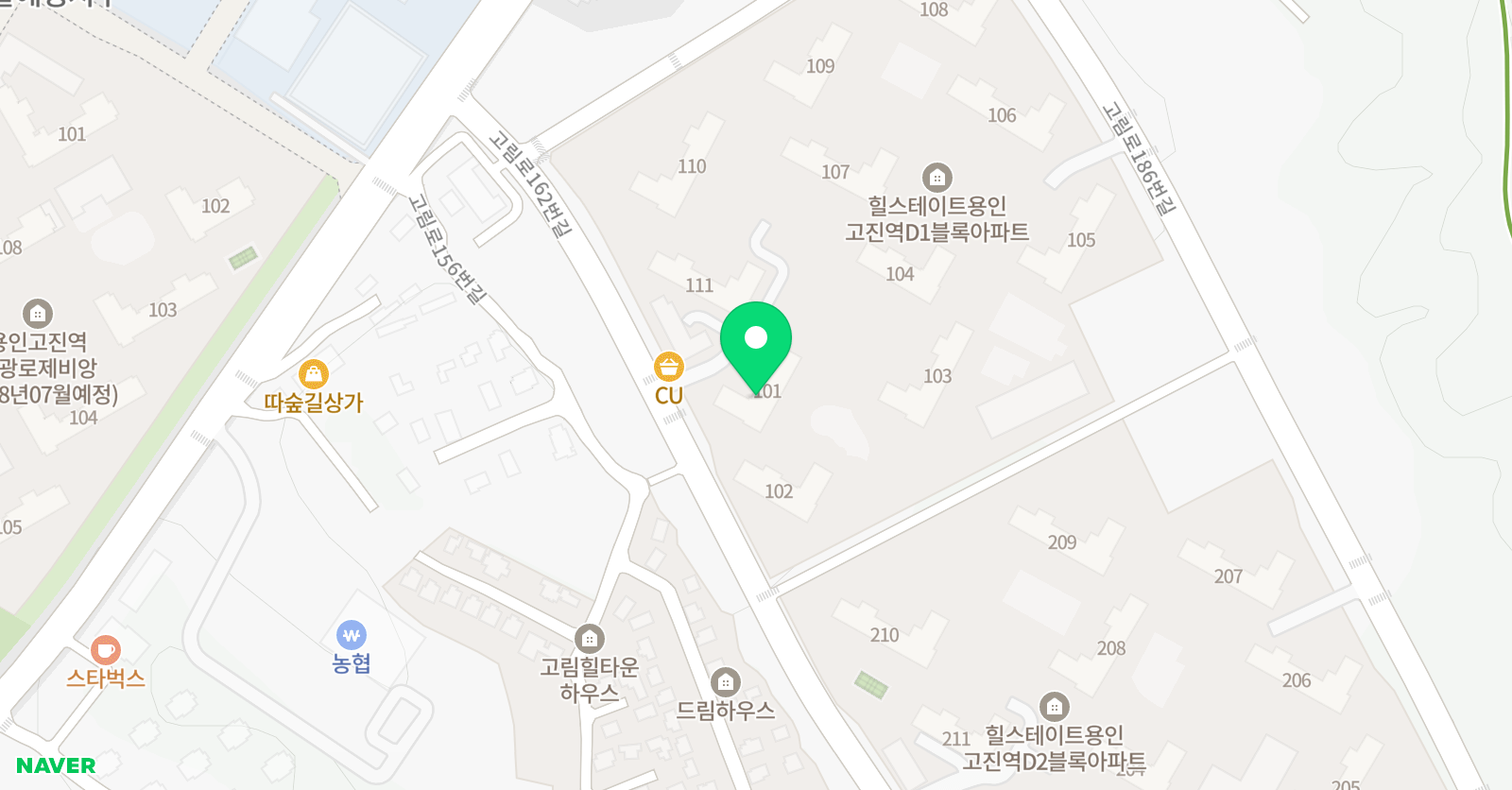 푸르넷 공부방 고진힐스 위치