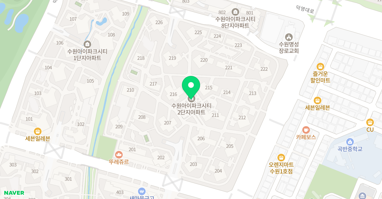 푸르넷 공부방 수원아이파크시티점 위치