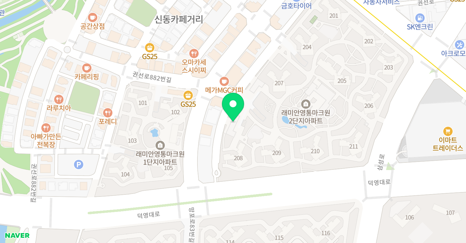 라온 창의수학 위치