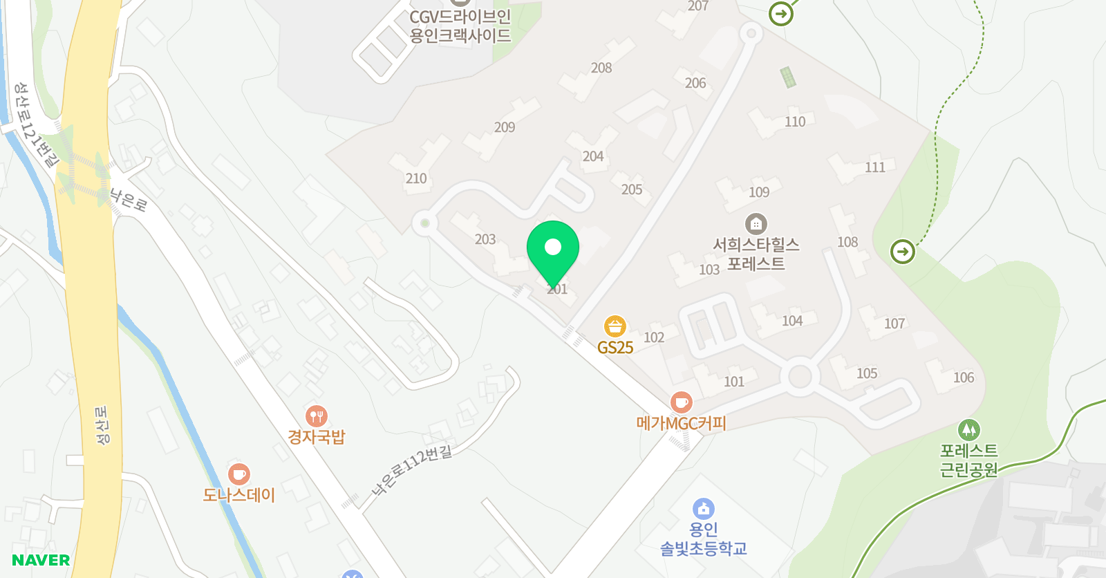 아소비 용인양지경남아너스빌점 위치