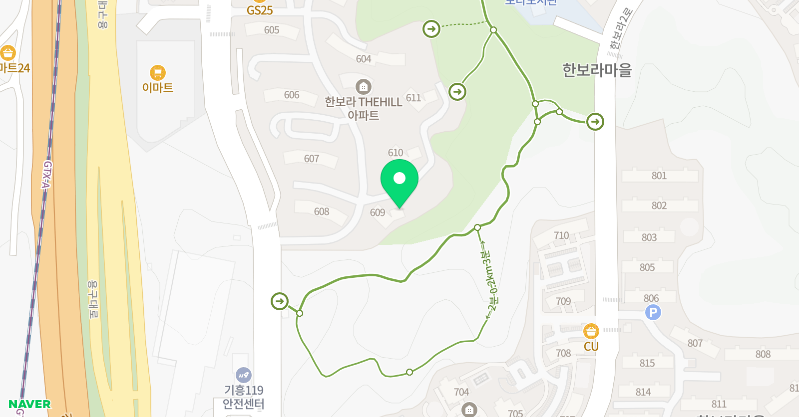 아소비 용인한보라더힐점 위치