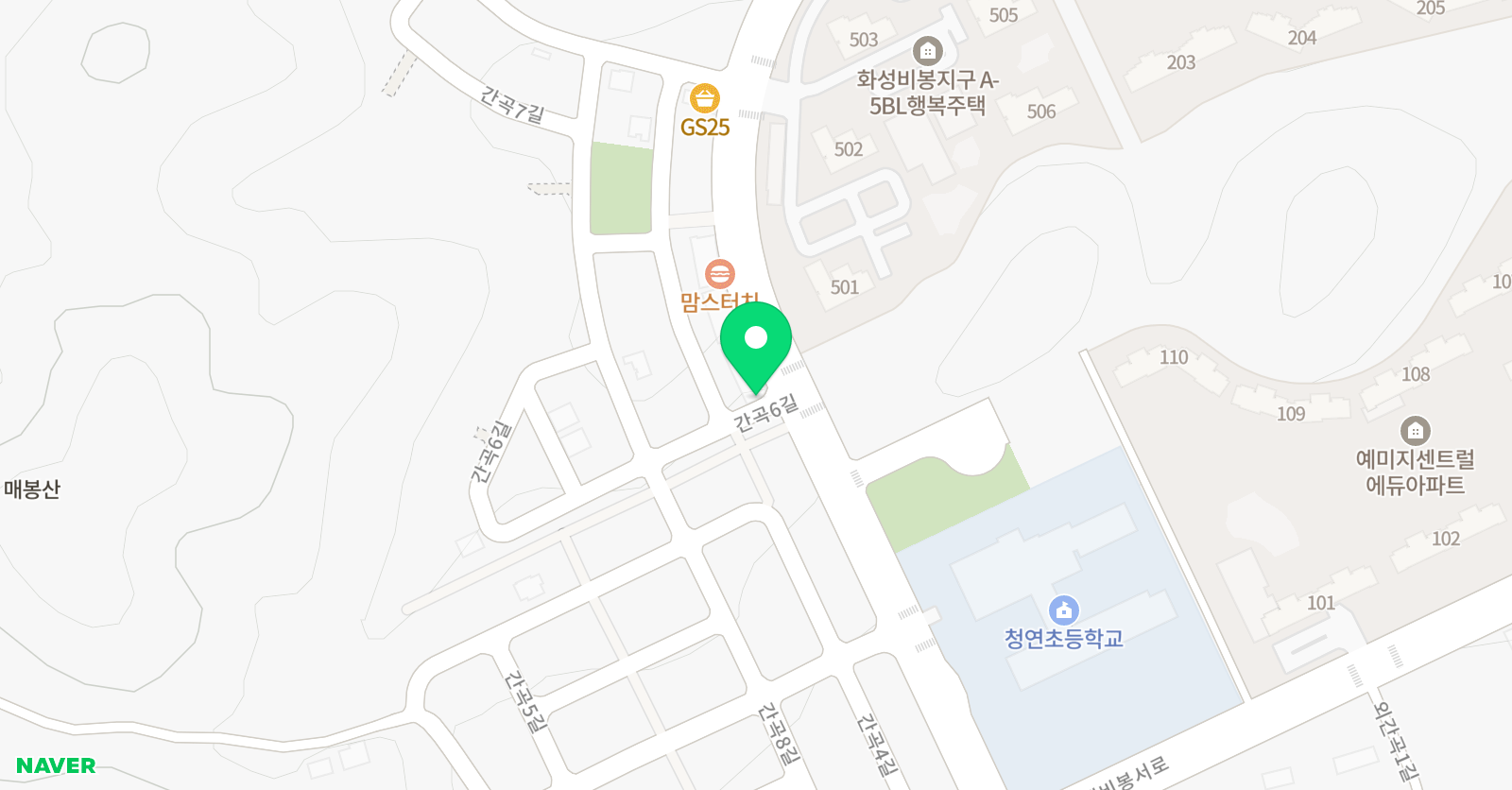 청연태권도 파워점핑줄넘기 위치
