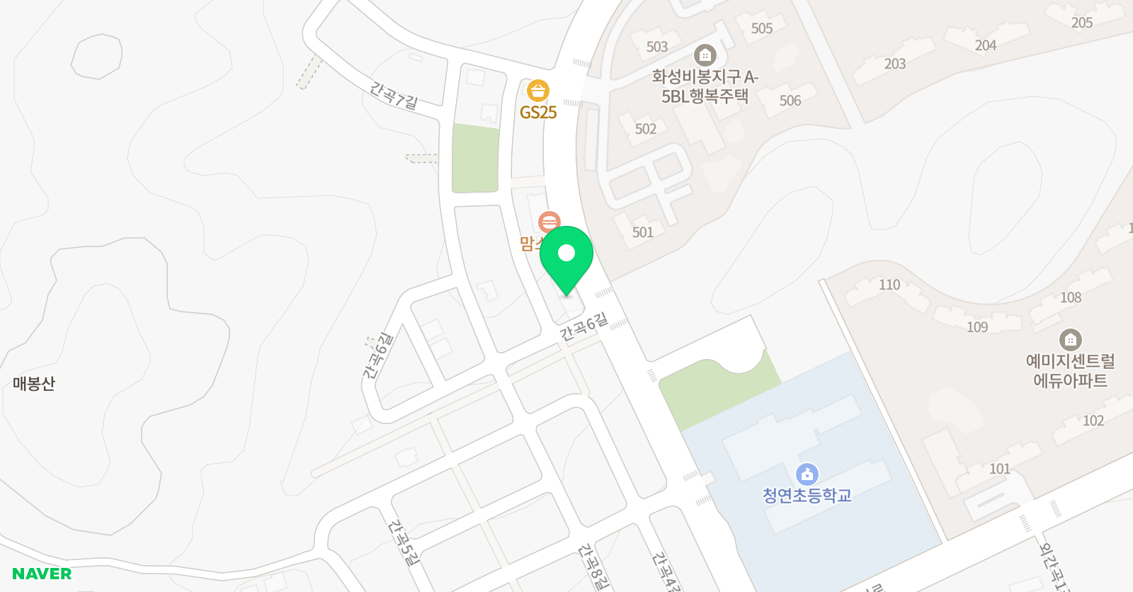 삼성영어셀레나 비봉학원 위치