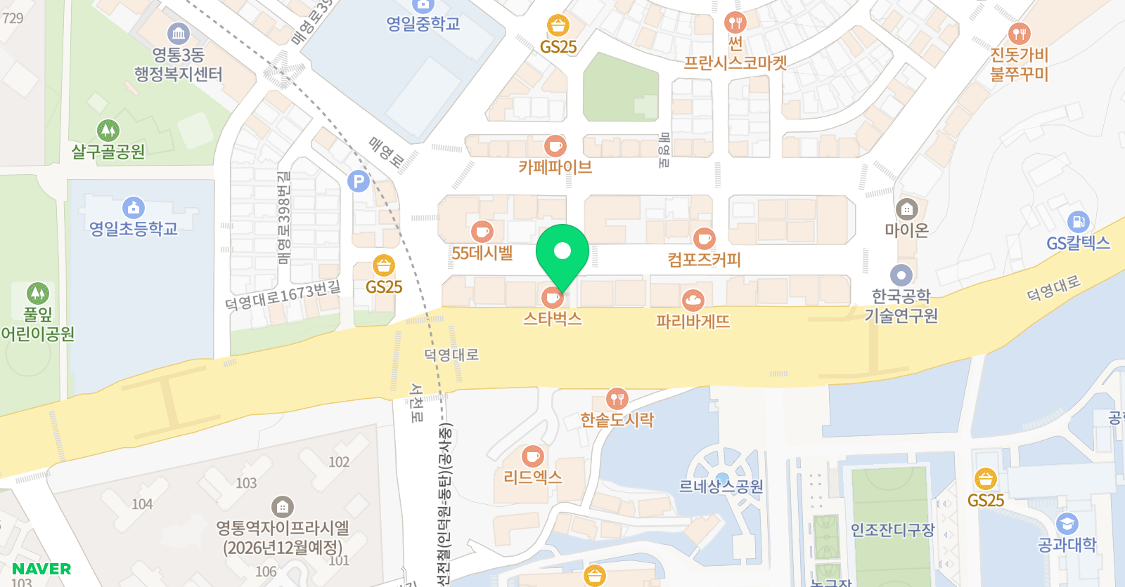 목우 미술학원 영통캠퍼스 위치
