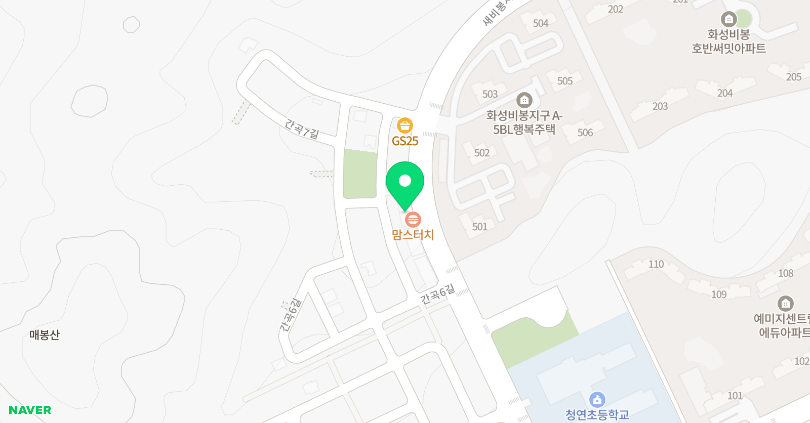 EiE고려대학교영어교육프로그램비봉어학원 위치