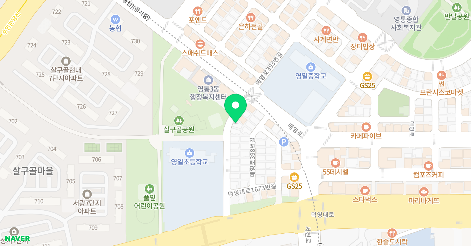뮤엠 영어 영일 영어교습소 위치