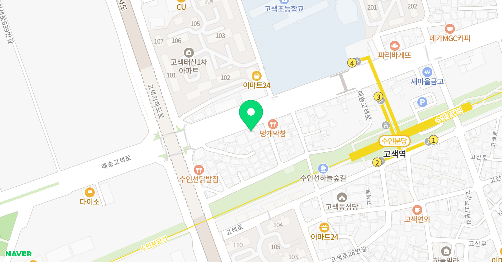 탑클래스 수학학원 위치