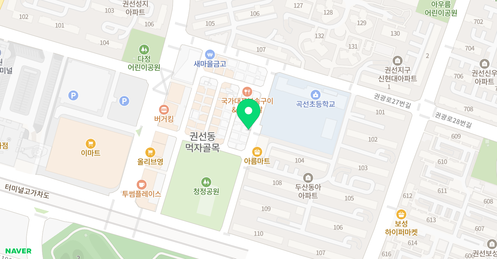 권선 칸타빌레 음악교습소 위치
