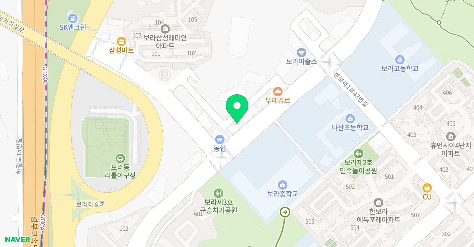 지엘이스파이어스 국어영어전문학원 위치