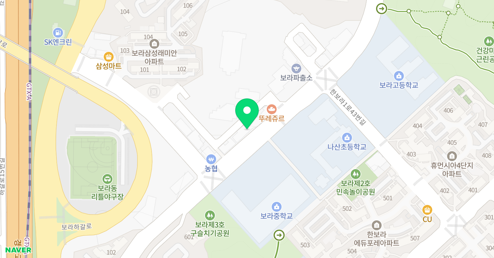 삼성 영어 셀레나 나산 영어교습소 위치