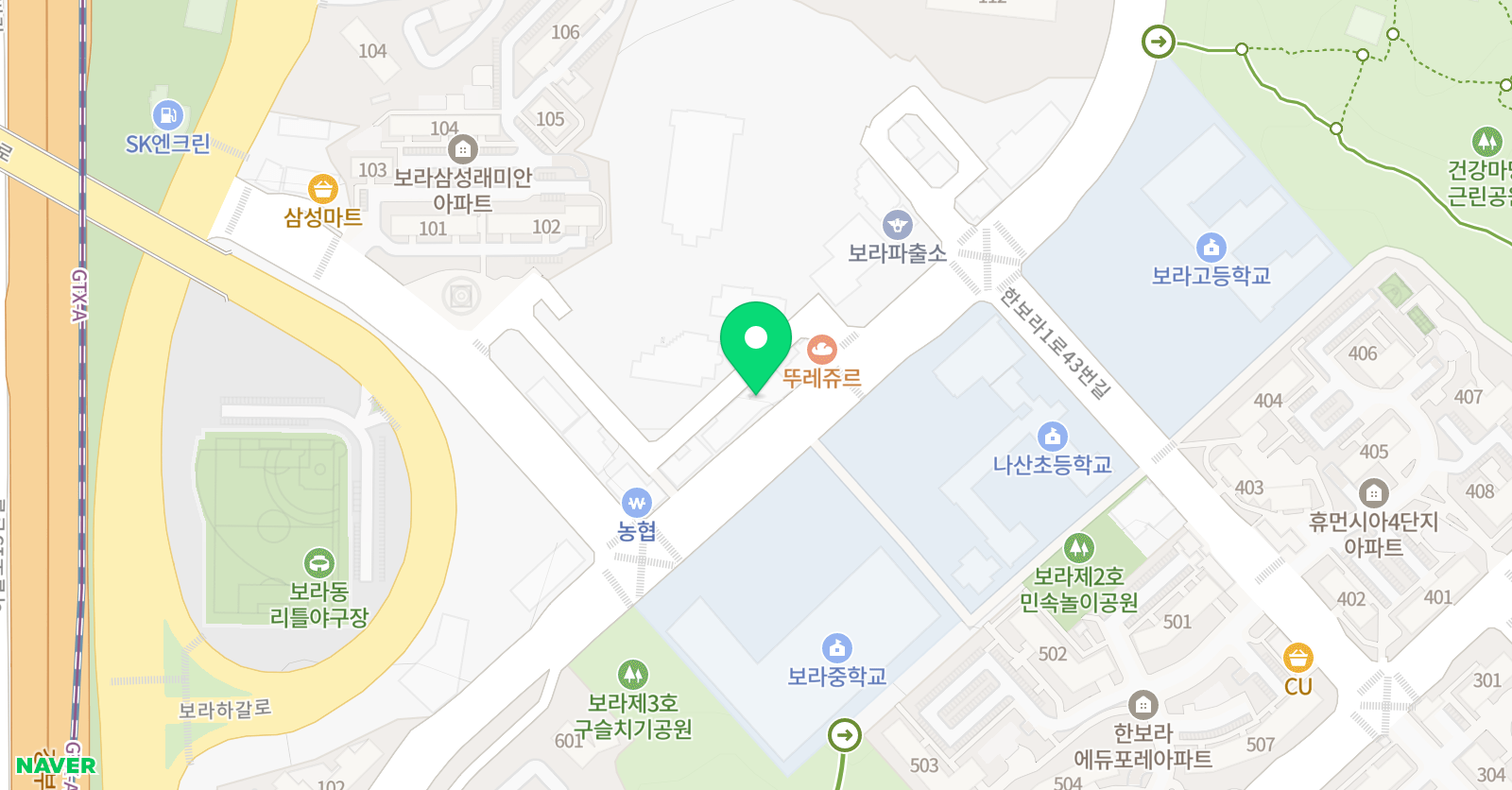 스마트해법영어 SPARK English 학원 위치