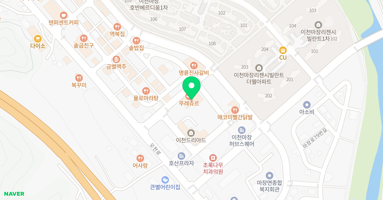 뮤아센 미술교습소 위치