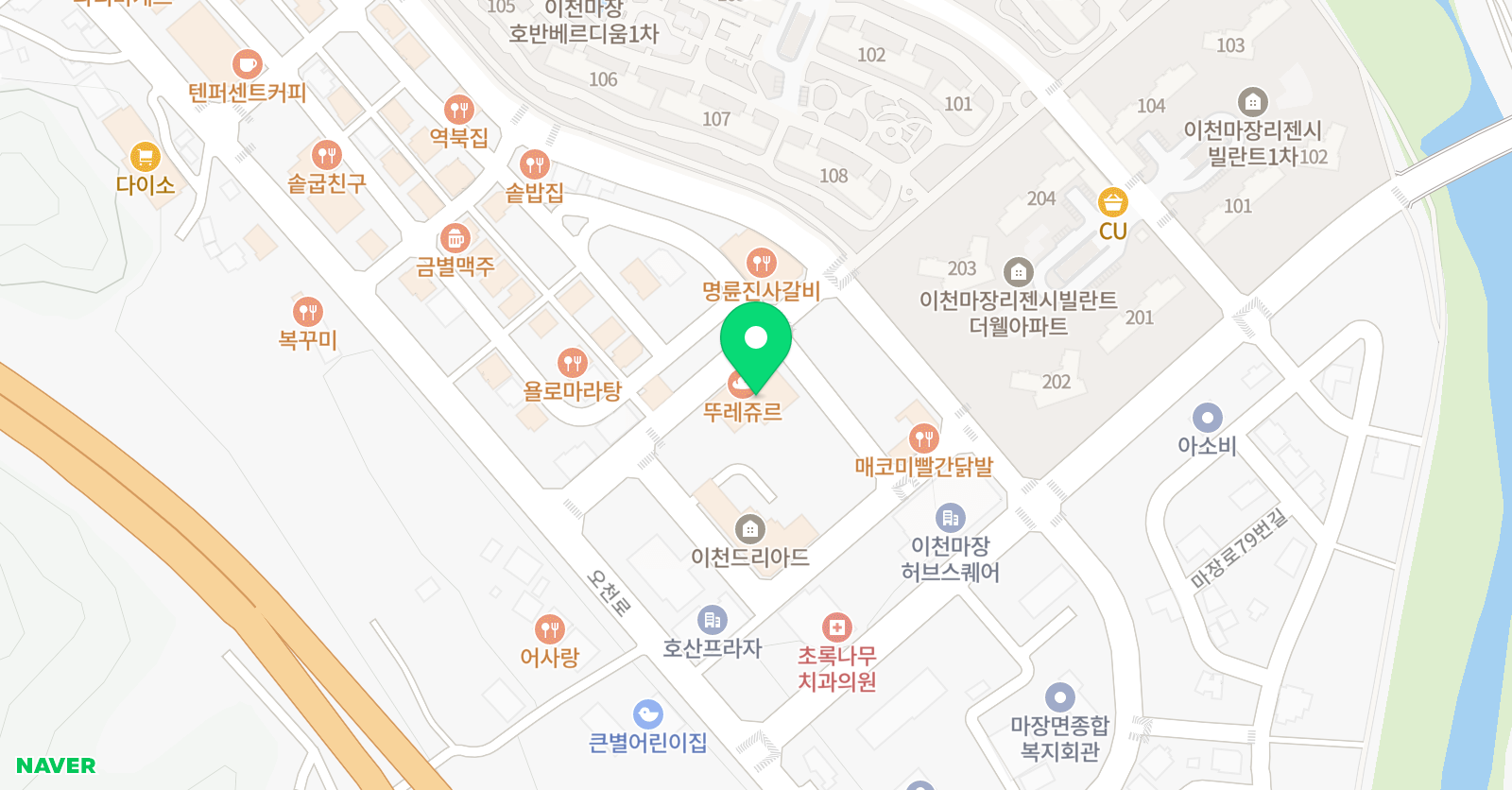 비시엔 이천점 위치