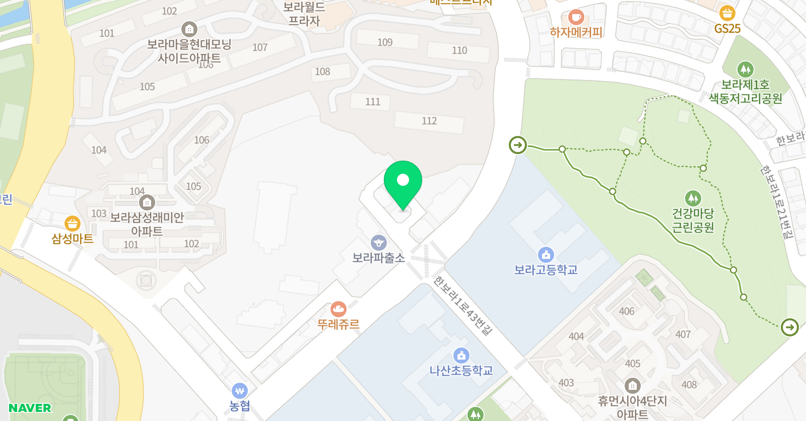 탑 수학전문학원 위치