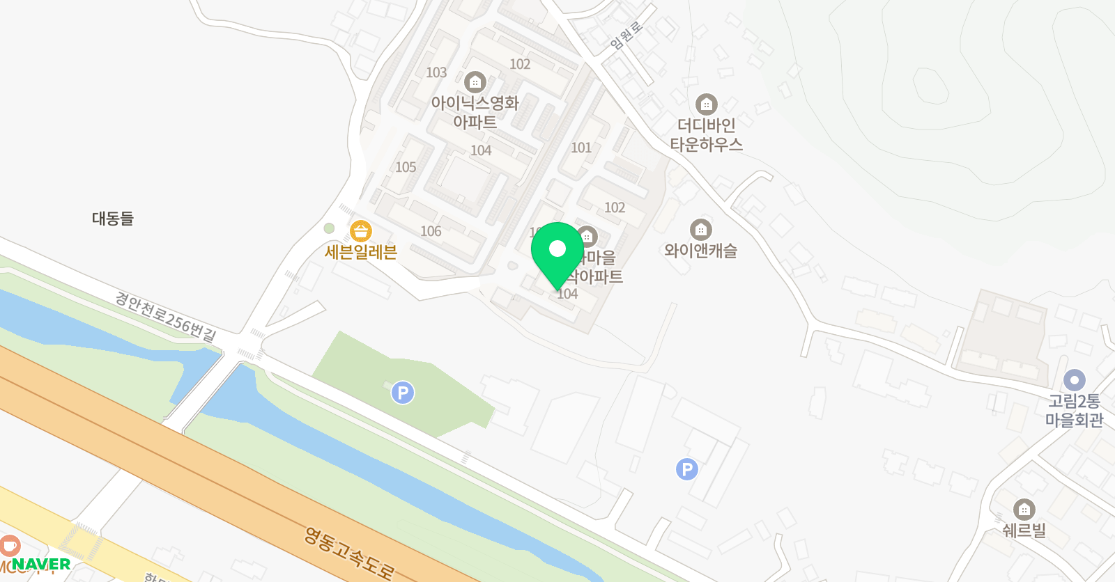 푸르넷 공부방 즐거운점 위치