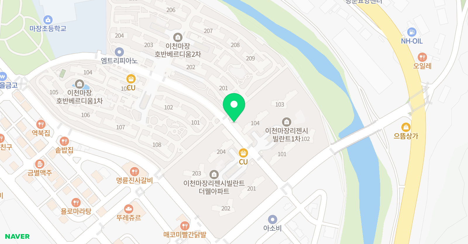 한우리독서토론논술 마장리젠시빌독서교실 위치