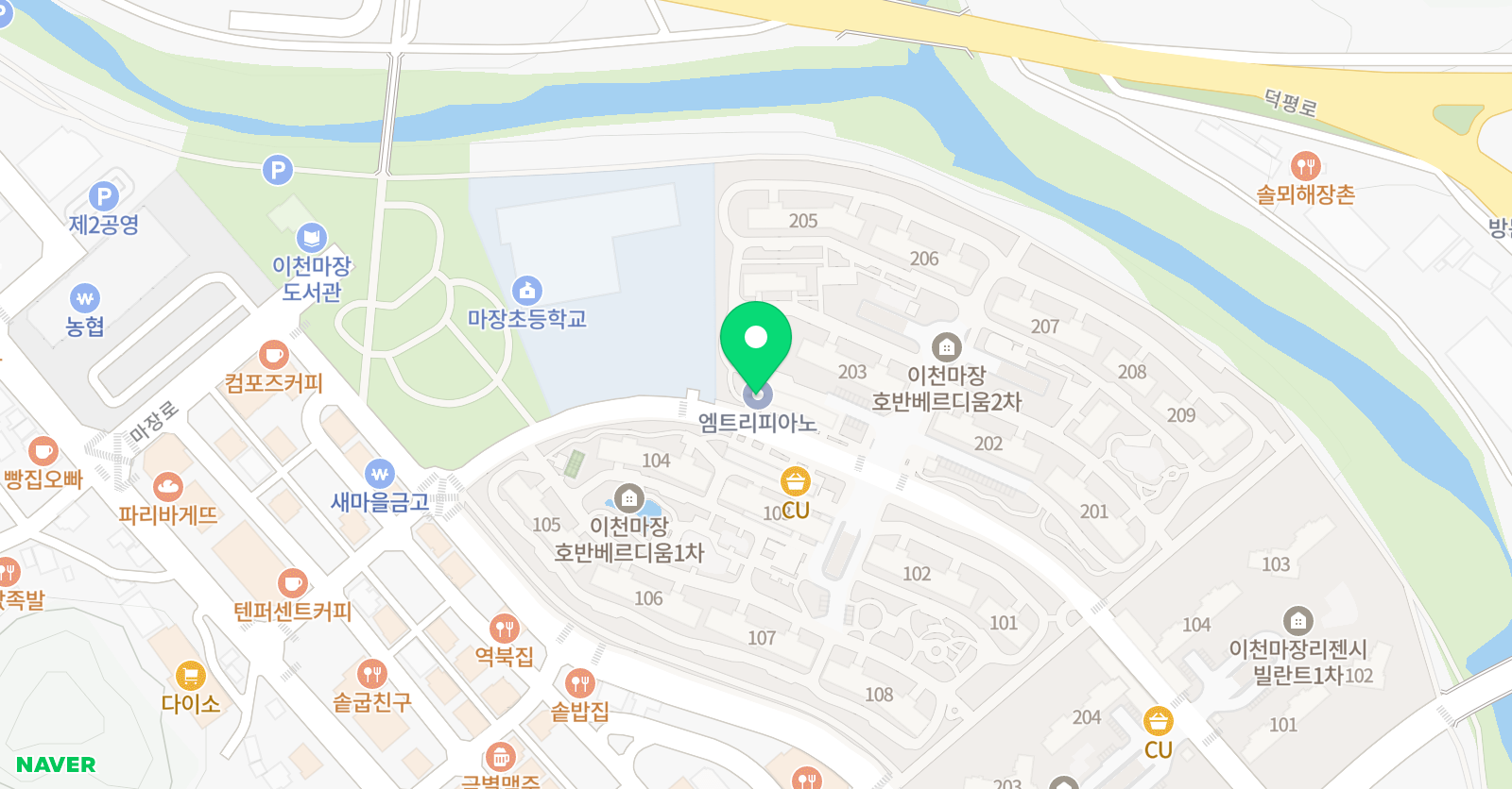 엠트리 피아노 위치