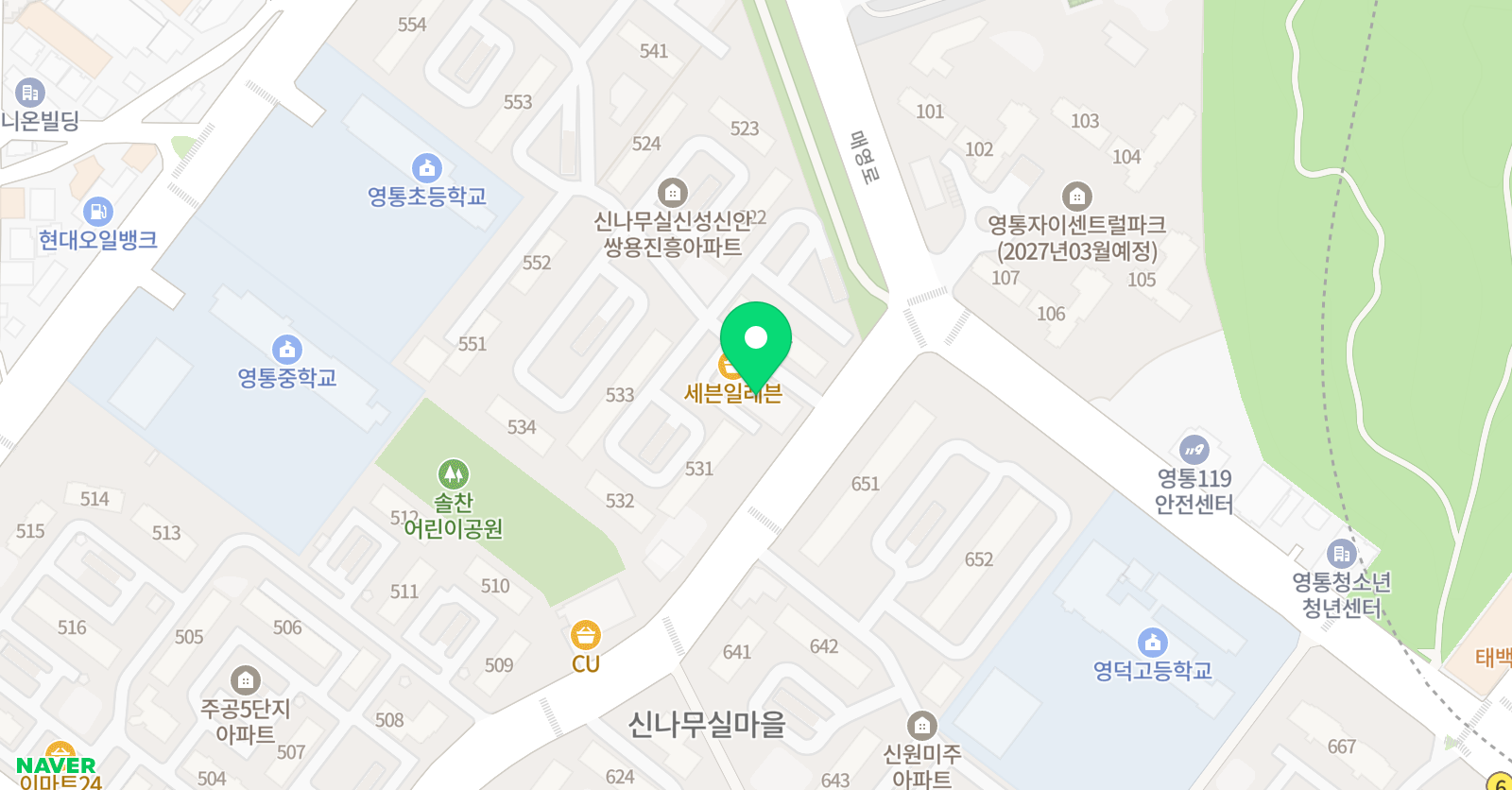 예인영수학원 위치