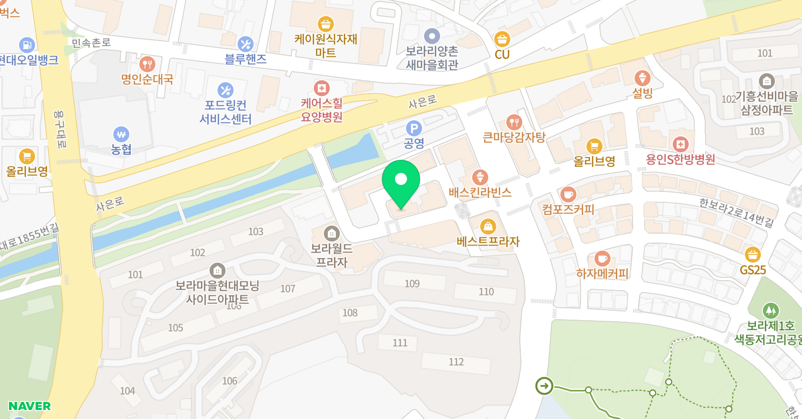 굿쌤 단과학원 위치