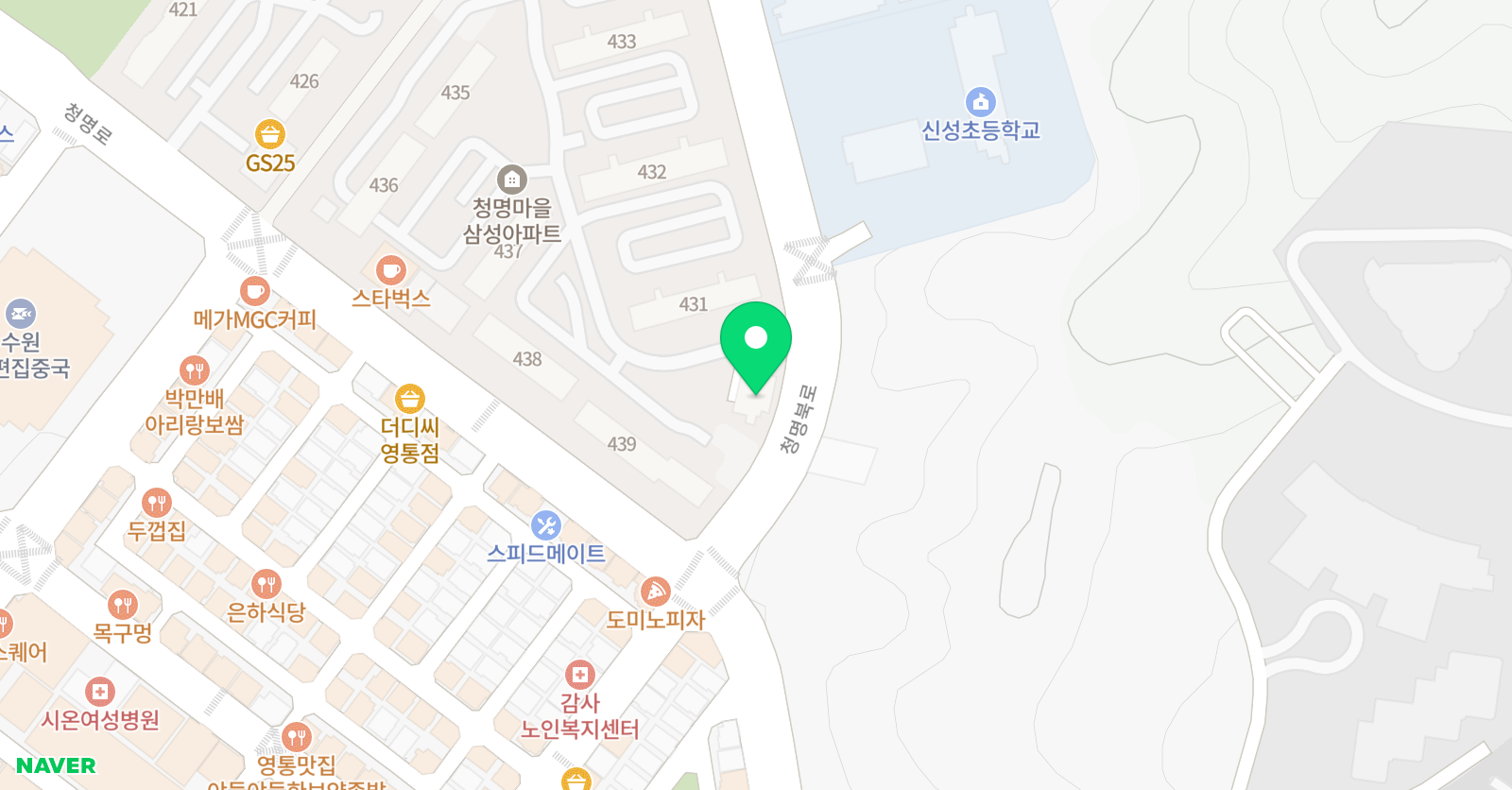 퍼스트신성 태권도 위치