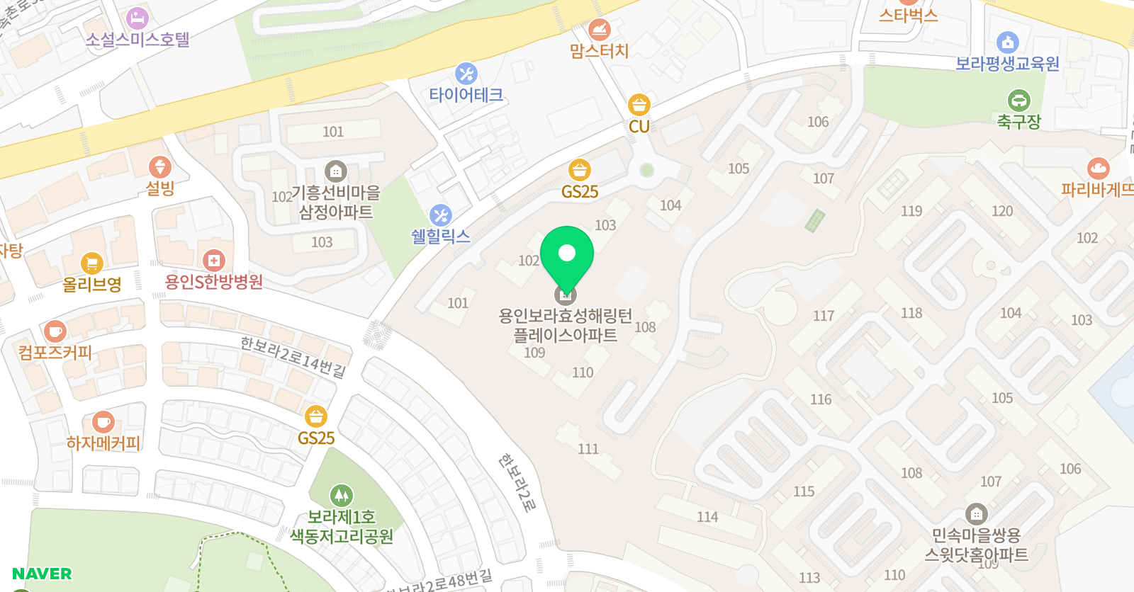 키즈엔 리딩 용인 지혜의숲점 위치