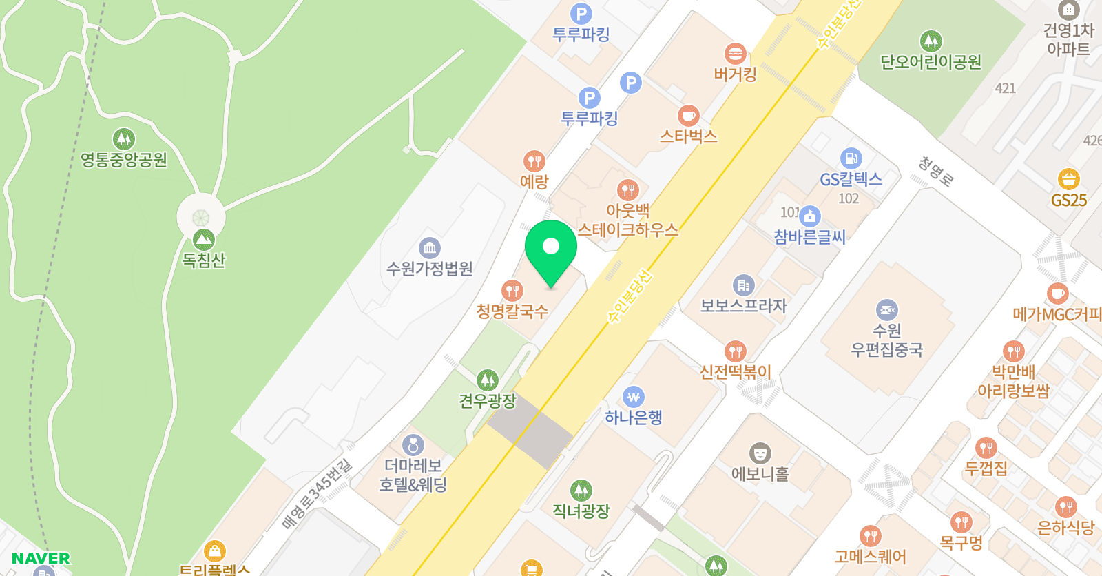 이안서가 영통원 위치