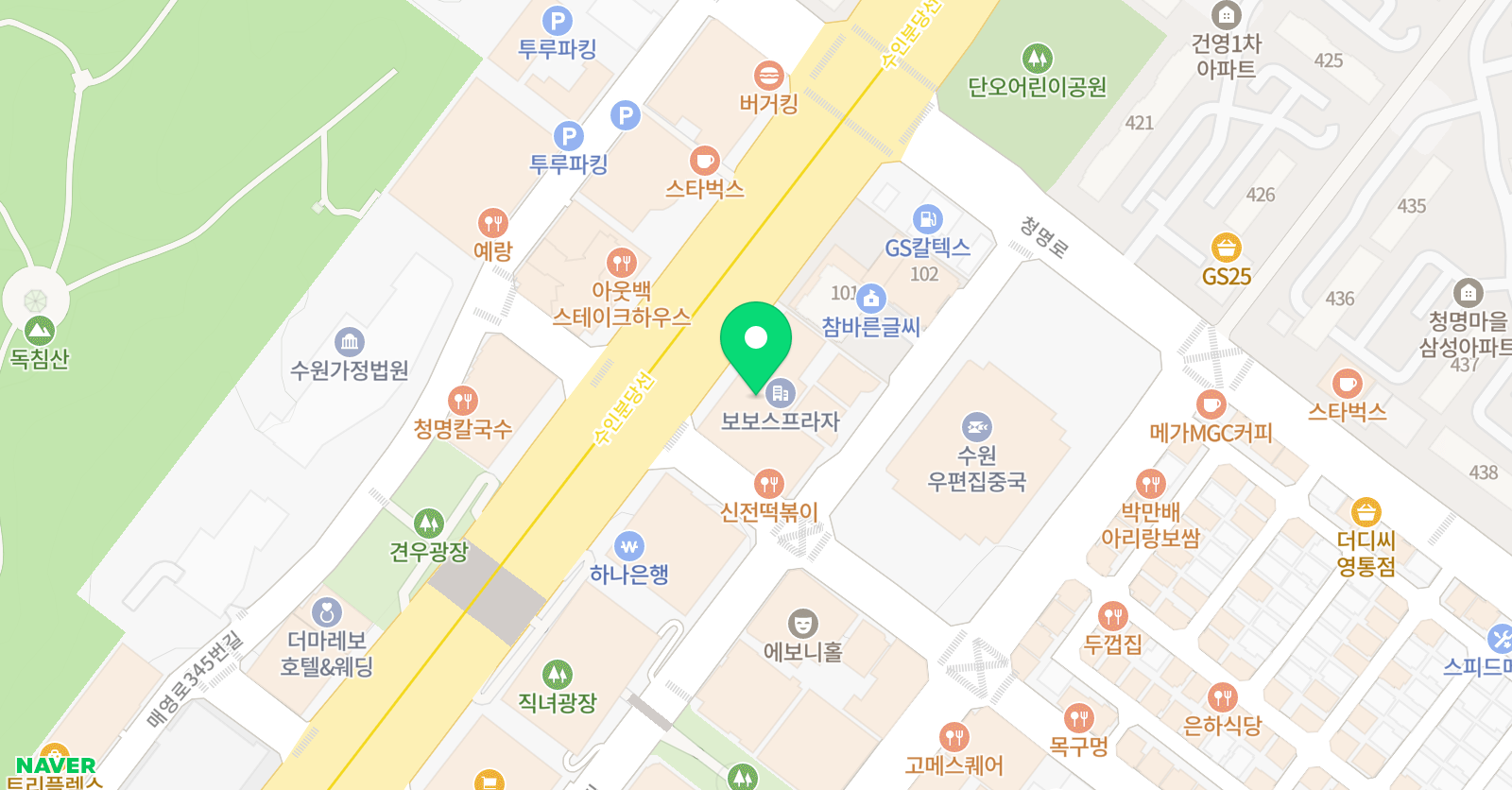 차김발레학원 위치